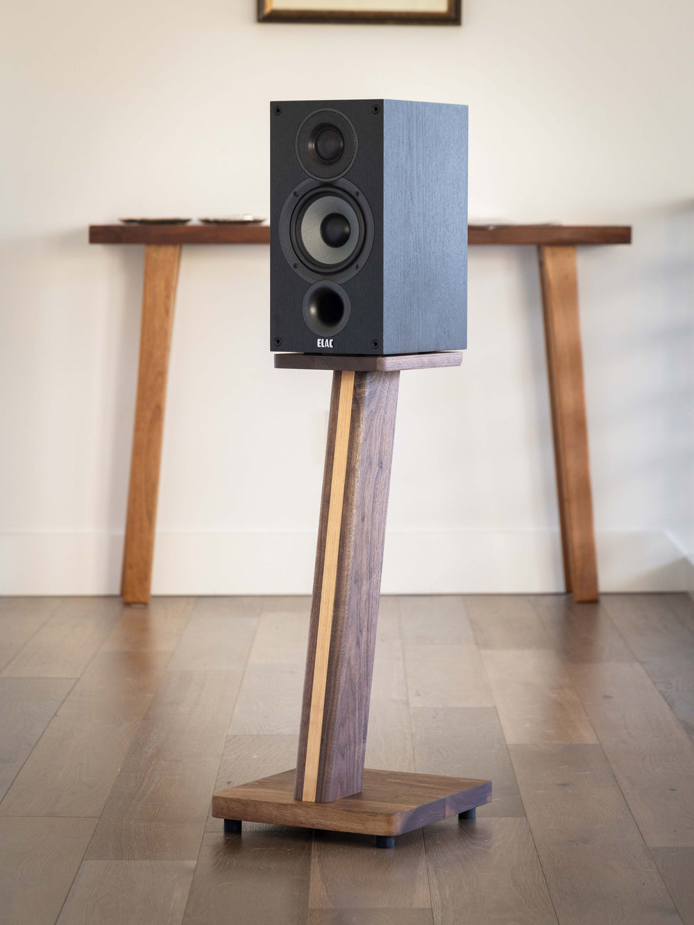 STRATUS Hardwood Walnut Speaker Stands (2)
