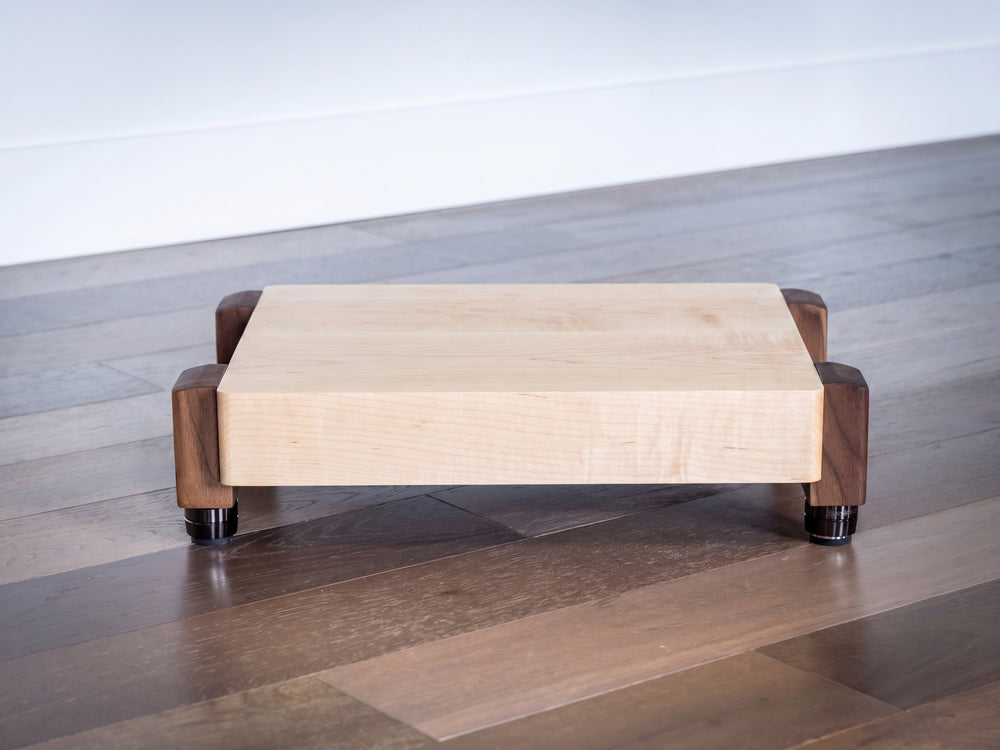 TERRA HD 3" Thick Audio Platform with IsoAcoustics Feet - Maple