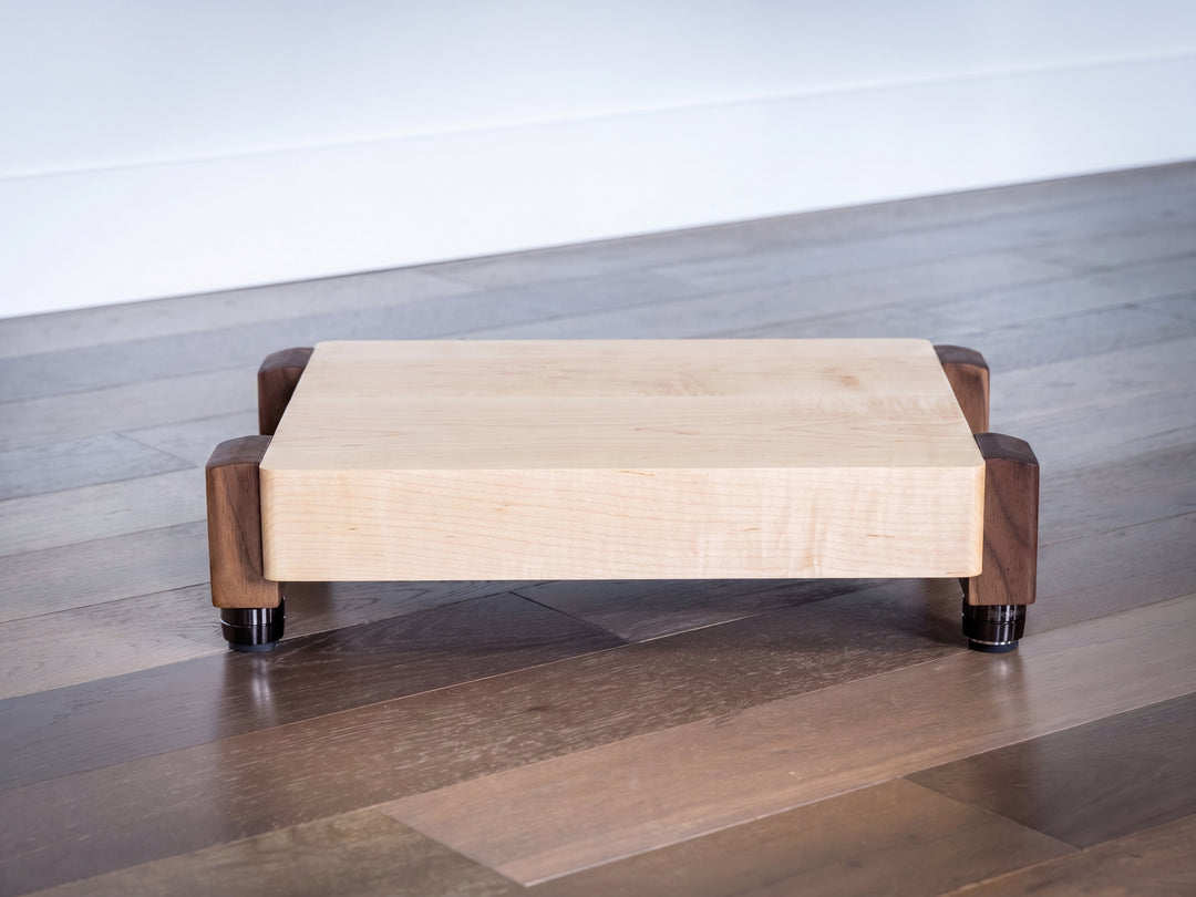 TERRA HD 3" Thick Audio Platform with IsoAcoustics Feet - Maple