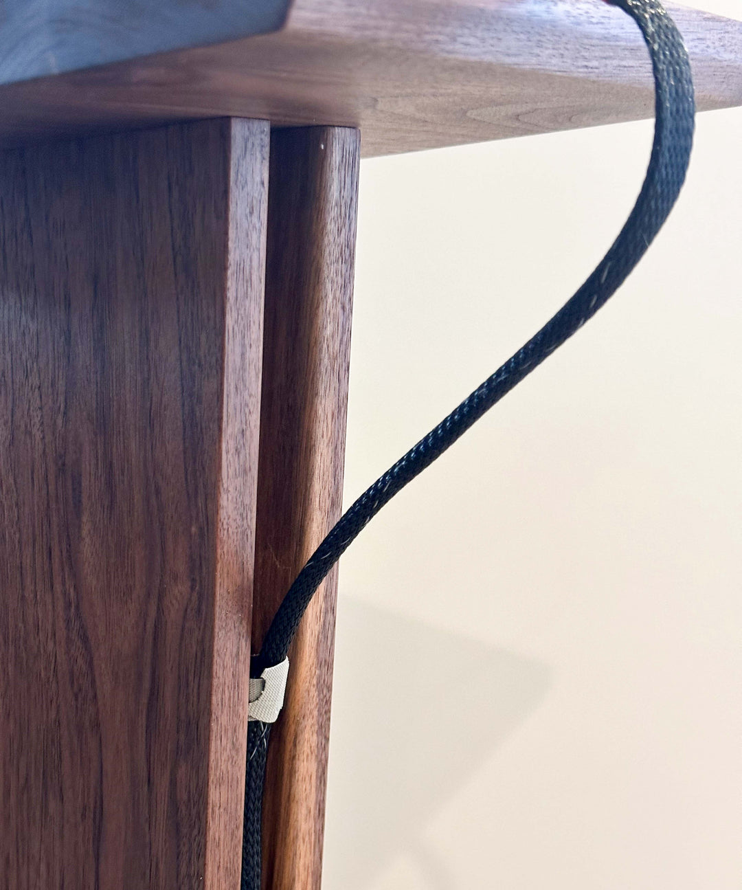 STRATUS Hardwood Walnut with Wenge Inlay Speaker Stands