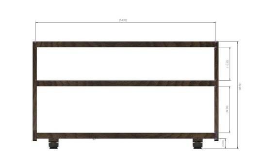 Reserved for Customer: 3-Shelf 54-inch CONTOUR Audio Rack