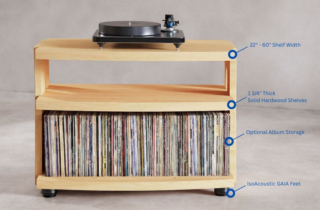 CONTOUR Audio Rack - Sapele