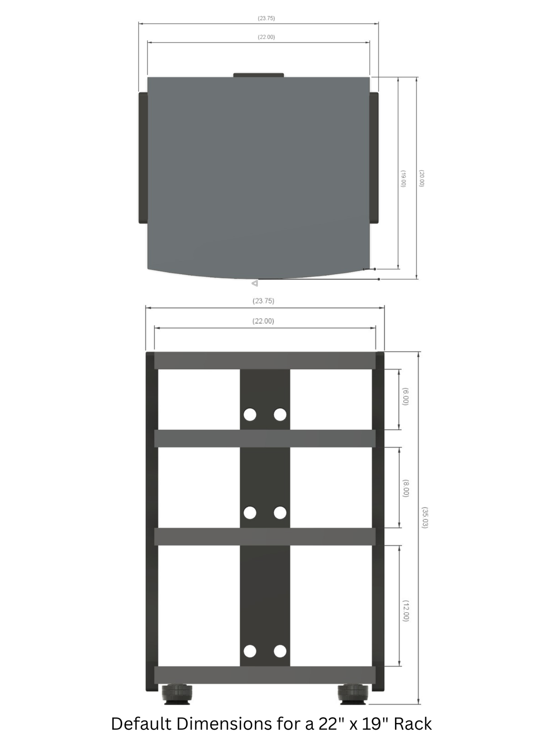 CONTOUR Audio Rack - Sapele