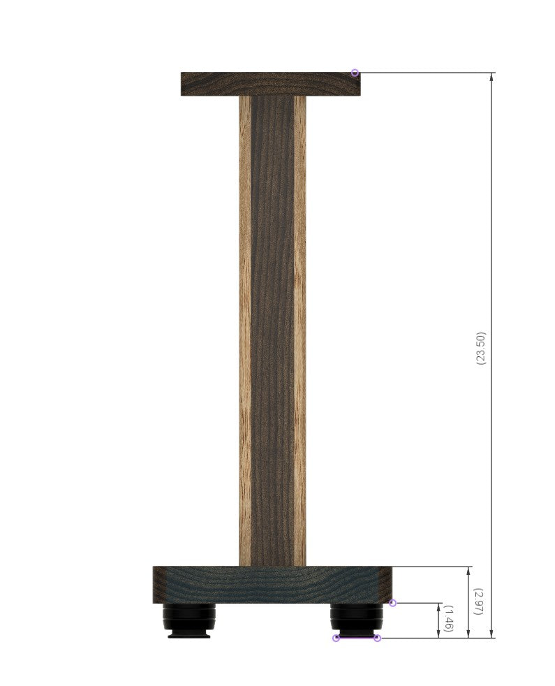 RESERVED FOR CUSTOMER: STRATUS Walnut Speaker Stand