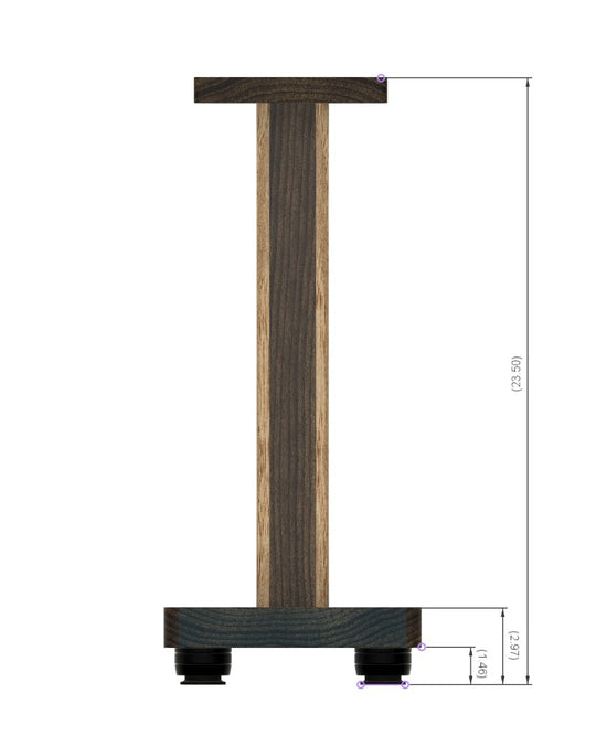 RESERVED FOR CUSTOMER: STRATUS Walnut Speaker Stand