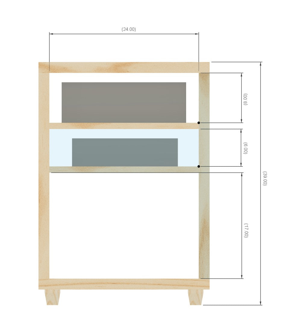 Reserved for Customer: 4-Shelf Media Cabinet