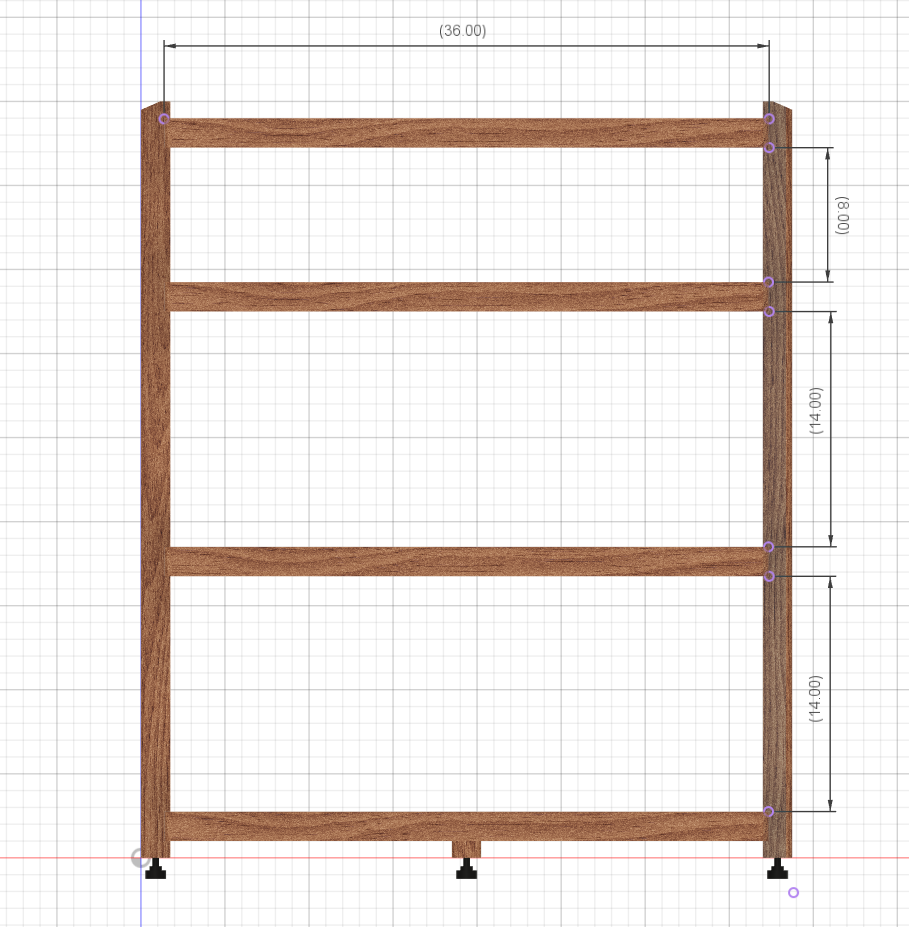 Reserved for Customer: 4-Shelf ECHELON II Audio Rack in Cherry