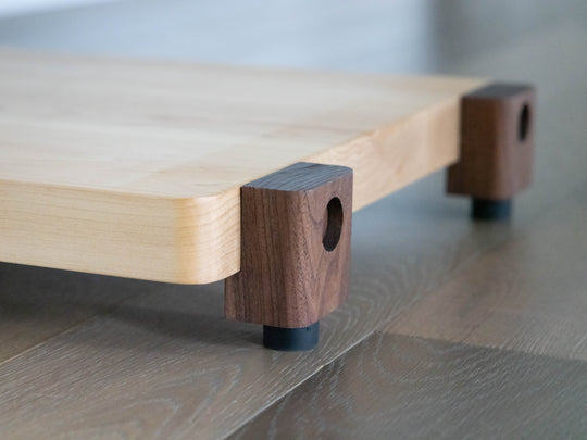 TERRA FT Audio Platform - Maple with Walnut Legs