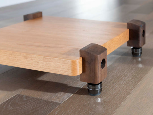 TERRA HD Audio Platform - Cherry with Walnut Legs