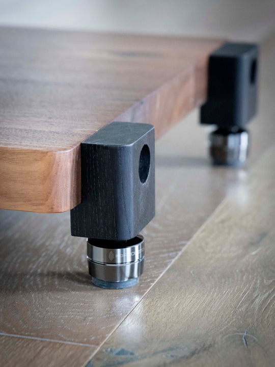 TERRA FT Audio Platform - Walnut with Black Ash Legs