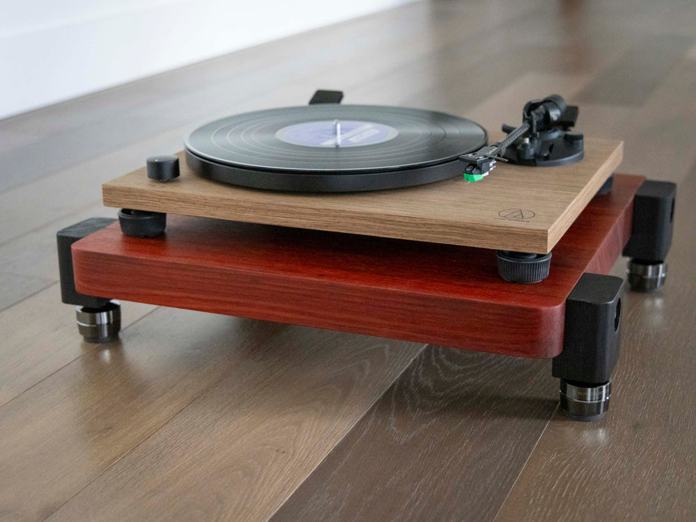 TERRA FT Audio Platform with IsoAcoustics Feet - African Padauk