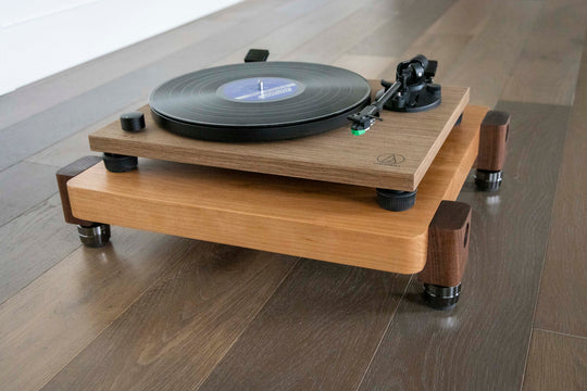 TERRA FT Audio Platform - Cherry with Walnut Legs