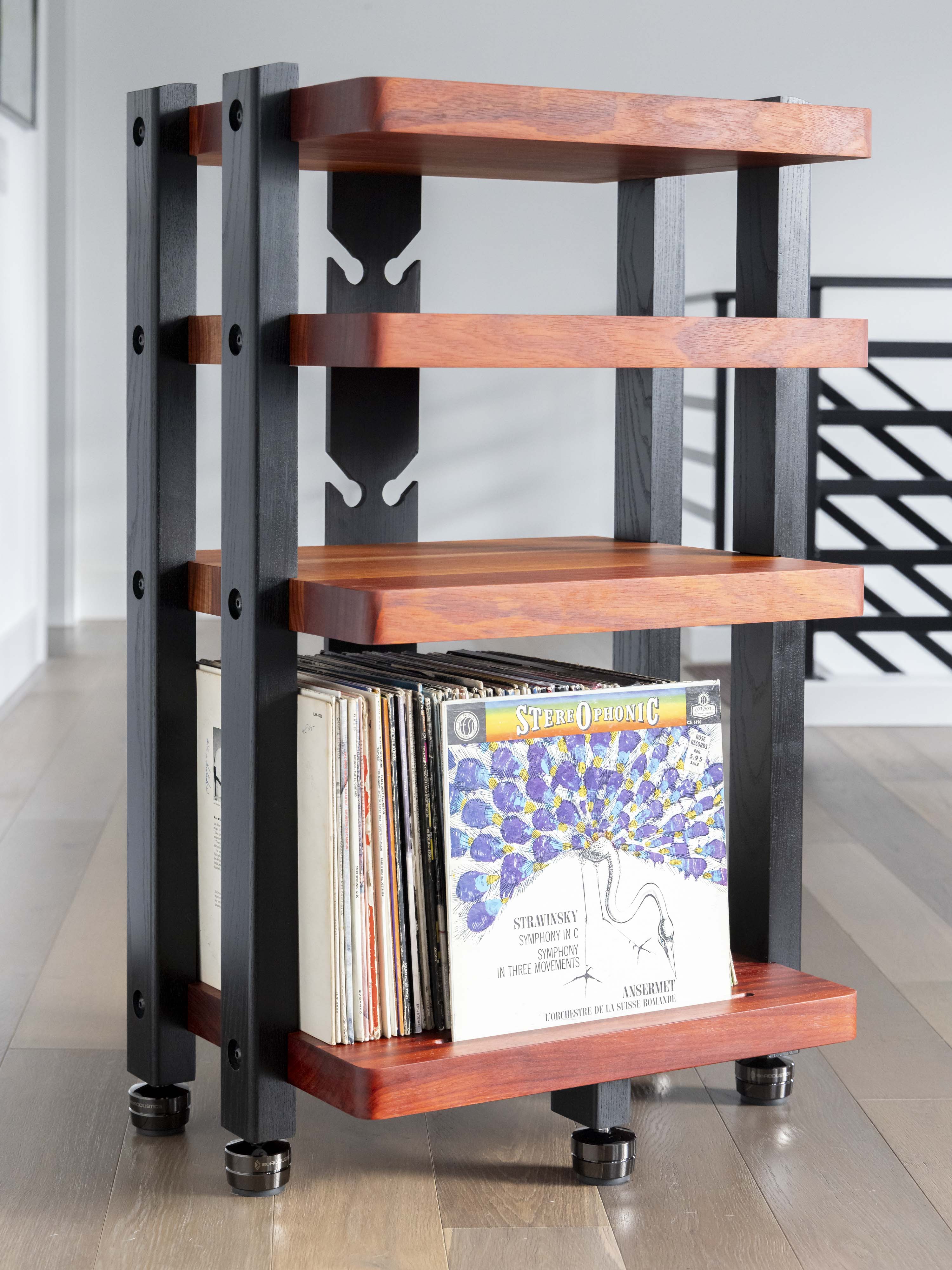 ECHELON HD Audio Rack - African Padauk – Deep Lake Audio