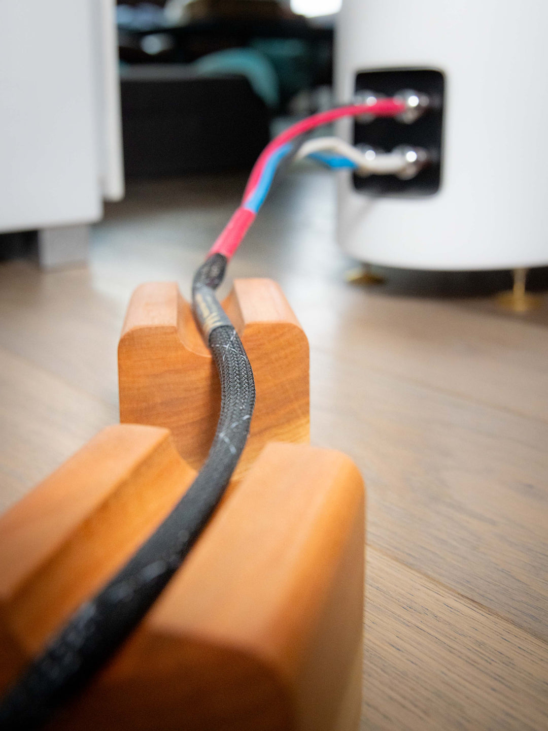Timber Cable Riser Solid Hardwood Cherry Cable Risers- Set of 3 – Deep Lake Audio
