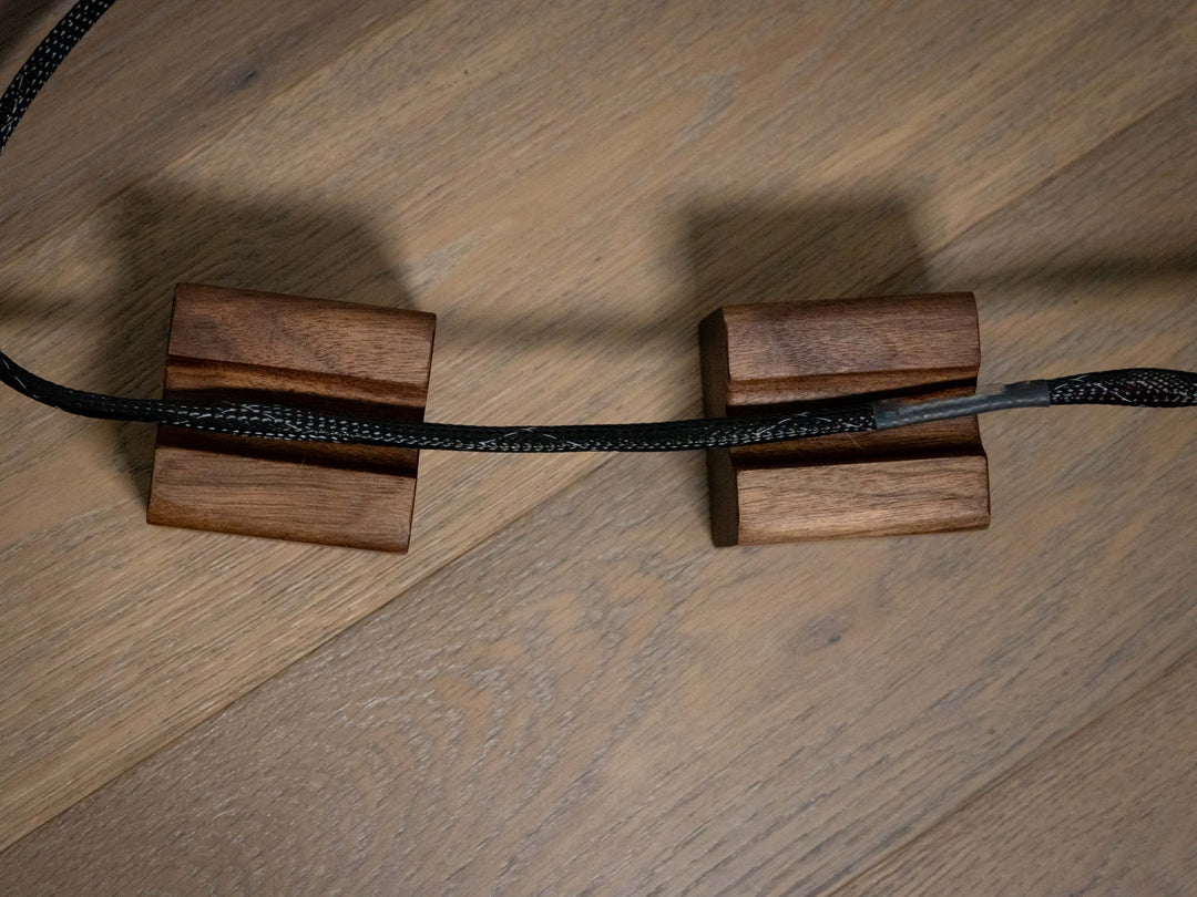 Timber Cable Riser Solid Hardwood Walnut Cable Risers - Set of 3 – Deep Lake Audio