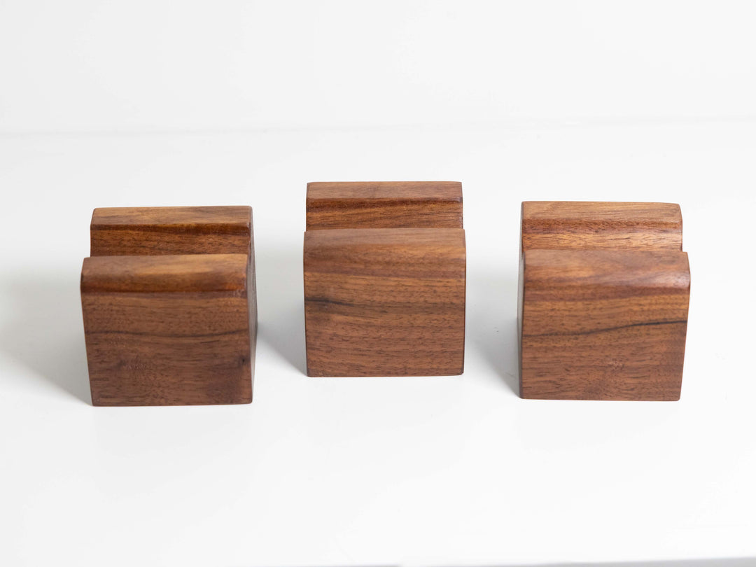 Timber Cable Riser Solid Hardwood Walnut Cable Risers - Set of 3 – Deep Lake Audio