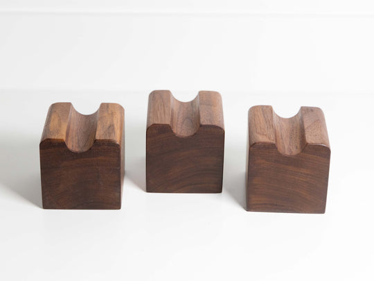 Solid Hardwood Walnut Cable Risers - Set of 3 – Deep Lake Audio