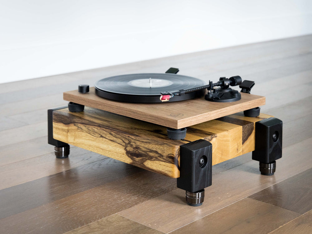 TERRA HD Audio Platform with IsoAcoustics Feet - Black Limba
