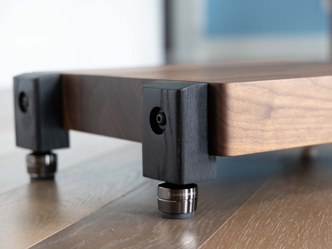TERRA HD Audio Platform with IsoAcoustics Feet - Walnut