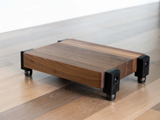 TERRA HD Audio Platform with IsoAcoustics Feet - Walnut