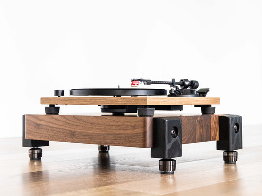 TERRA HD Audio Platform with IsoAcoustics Feet - Walnut