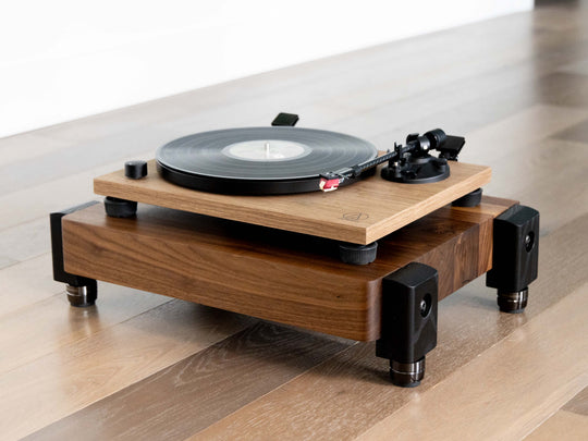 TERRA HD Audio Platform with IsoAcoustics Feet - Walnut