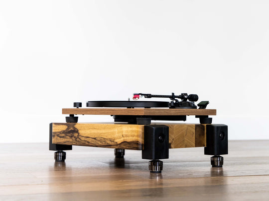 TERRA HD Audio Platform with IsoAcoustics Feet - Black Limba