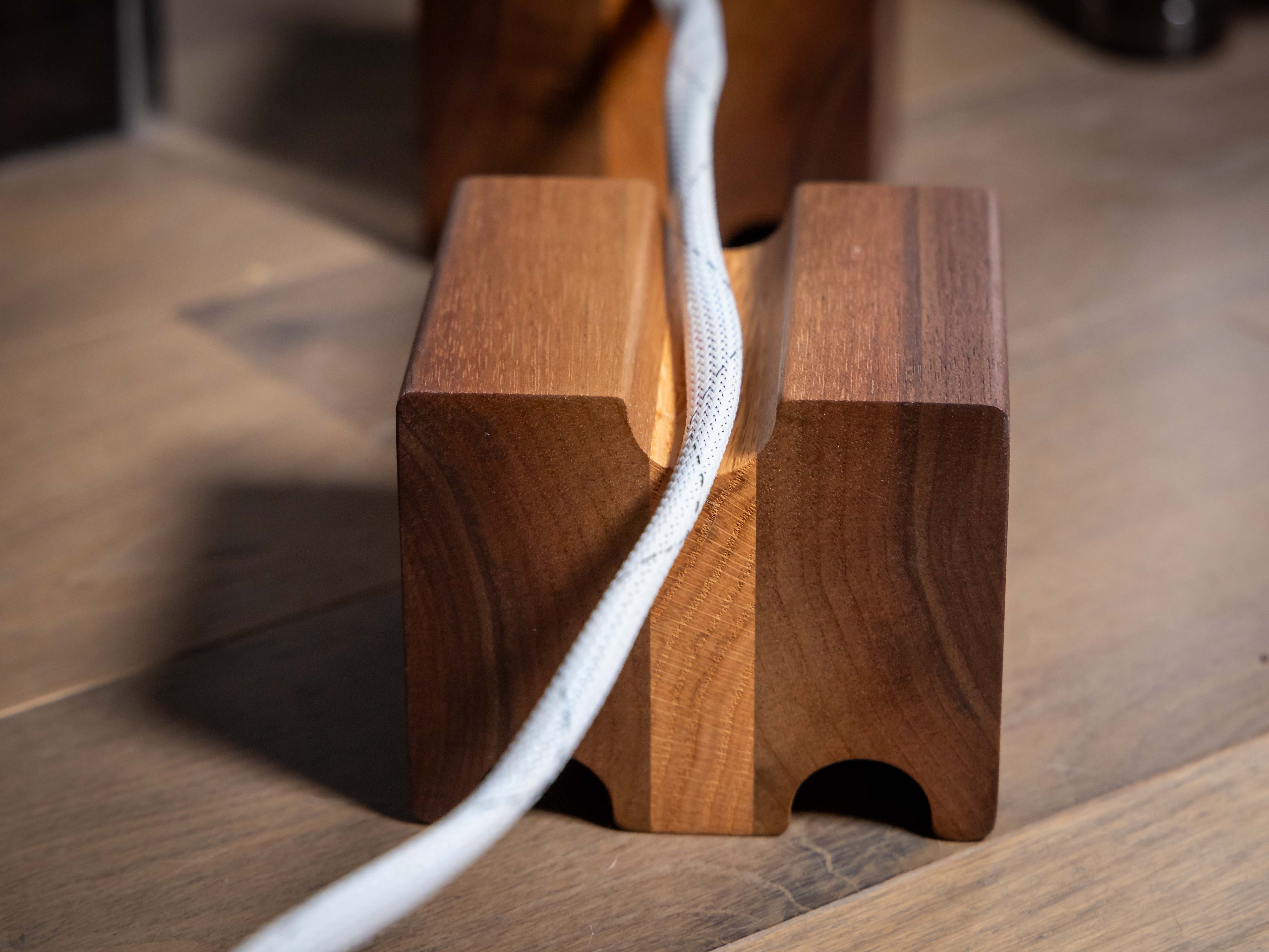 X-Large 2-sided Walnut Cable Riser - Set of 2 – Deep Lake Audio