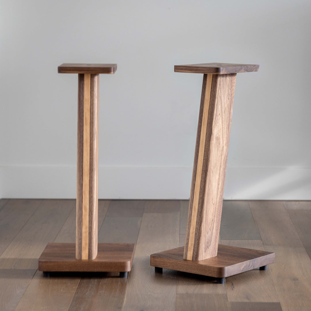 STRATUS Hardwood Walnut Speaker Stands (2)