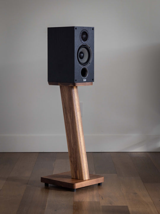 STRATUS Hardwood Walnut Speaker Stands (2)