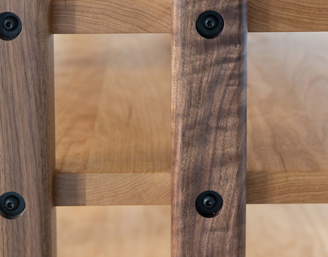 ECHELON I Audio Rack – Cherry Shelves & Walnut Legs