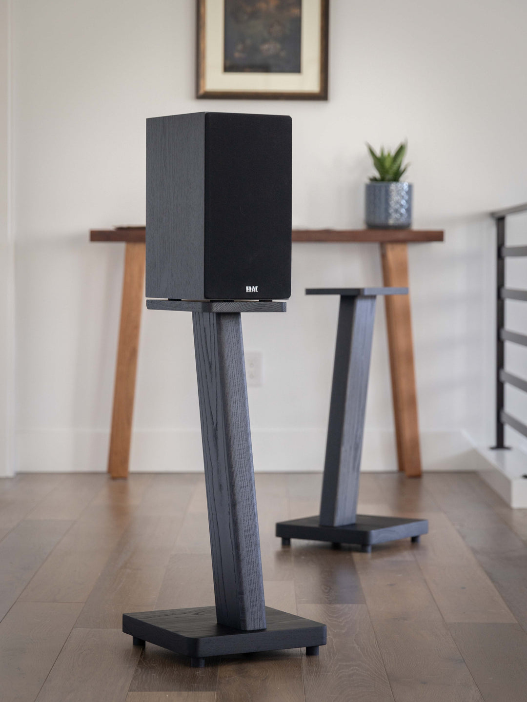 STRATUS Hardwood Black Ash Speaker Stands (2)