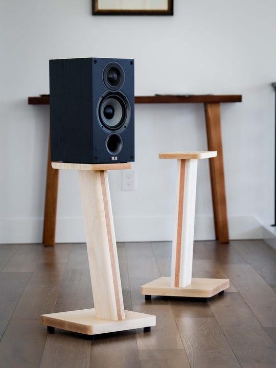 STRATUS Hardwood Custom-Made Speaker Stands