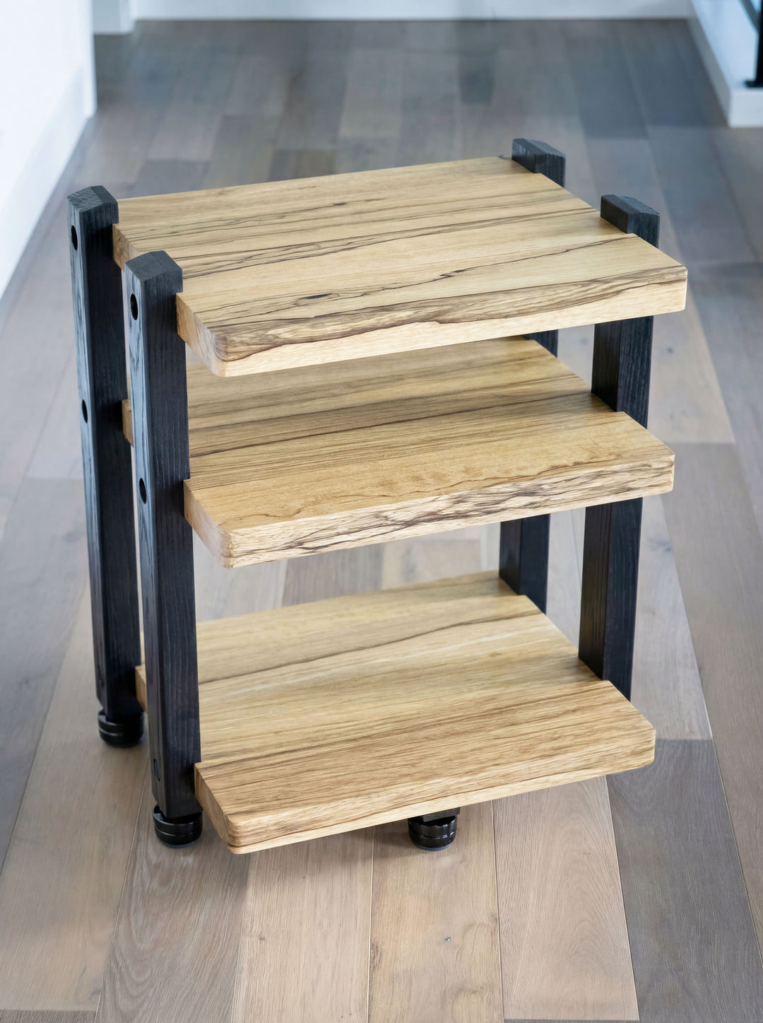 ECHELON II Audio Rack – Black Limba with Black Ash Legs