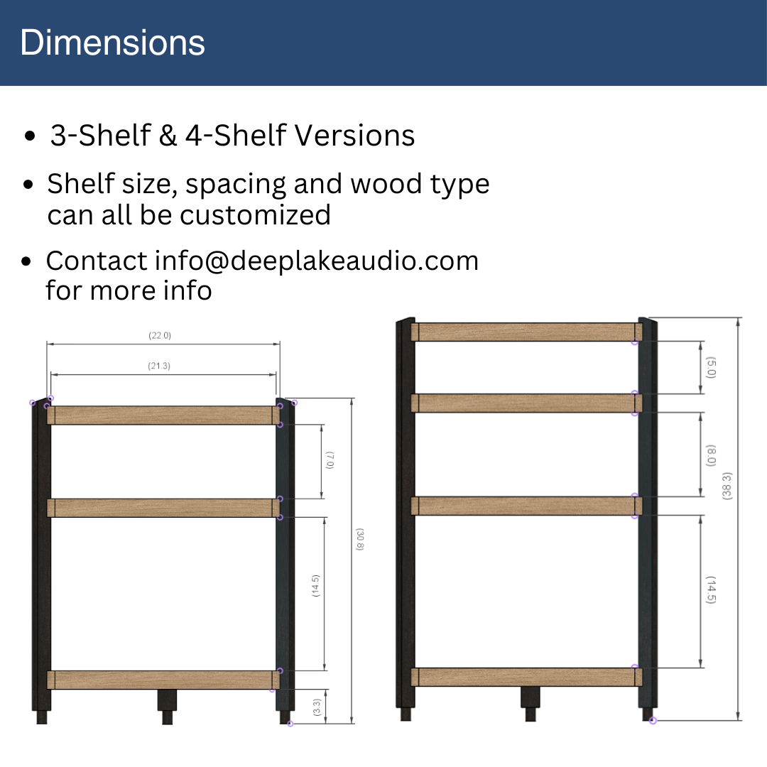 *NEW* ECHELON II Audio Rack with Album Storage