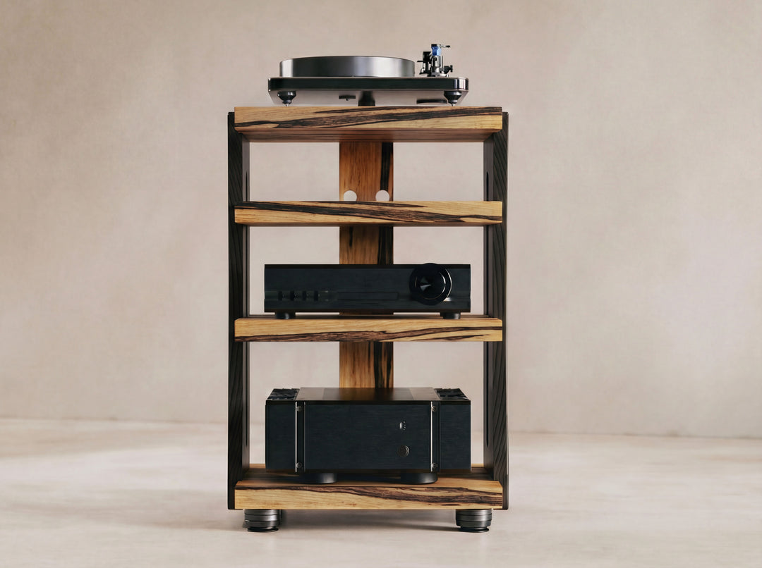 CONTOUR Audio Rack - Black Limba with Black Ash Sides