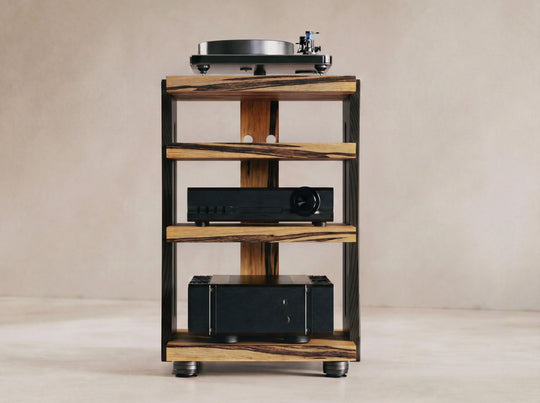 CONTOUR Audio Rack - Black Limba with Black Ash Sides