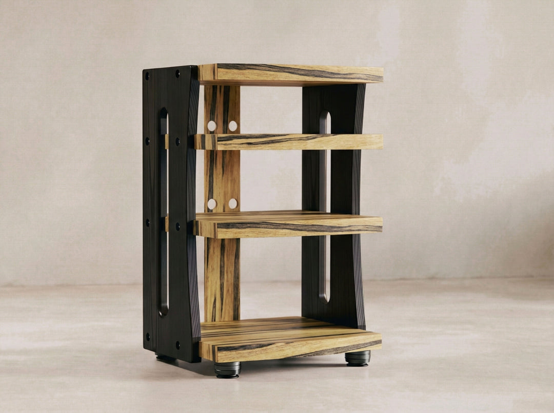 CONTOUR Audio Rack - Black Limba with Black Ash Sides