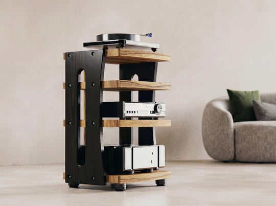 CONTOUR Audio Rack - Black Limba with Black Ash Sides