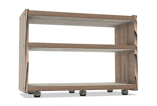 Reserved for Customer: 3-Shelf 44" Custom Audio Rack in Black Limba