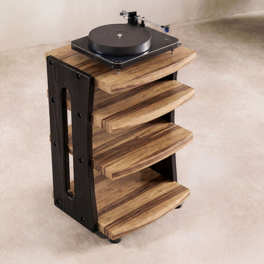 CONTOUR Audio Rack - Black Limba with Black Ash Sides