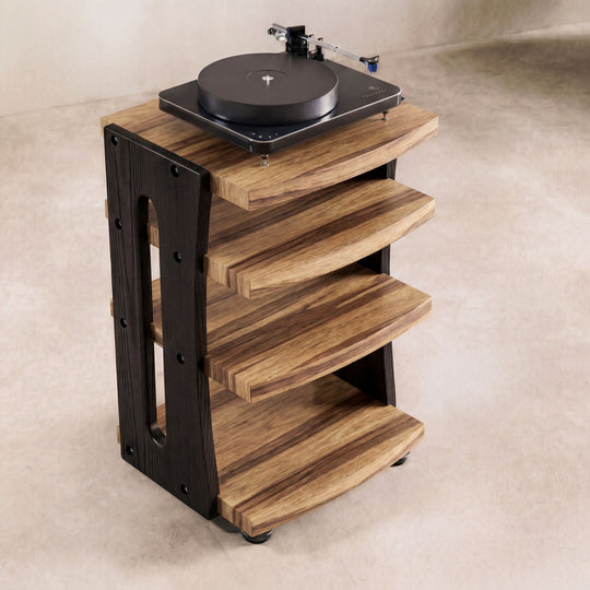CONTOUR Audio Rack - Black Limba with Black Ash Sides