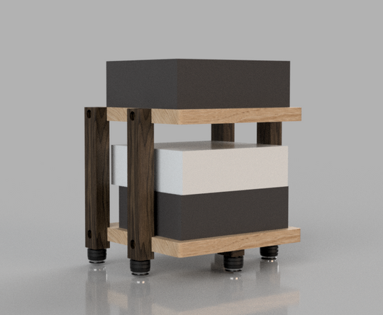 Reserved for Customer: 2-Shelf ECHELON HD Audio Rack in White Oak
