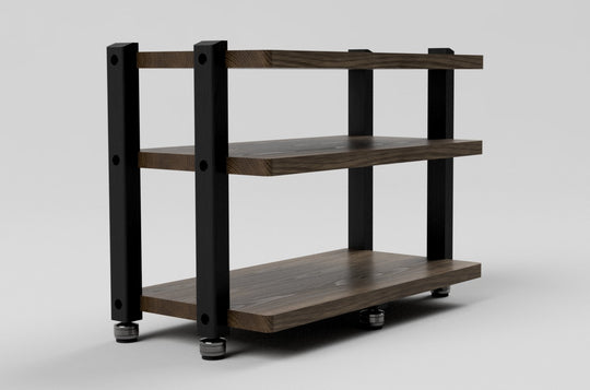 Reserved for Customer: 3-Shelf ECHELON HD 42 inch Audio Rack in Walnut