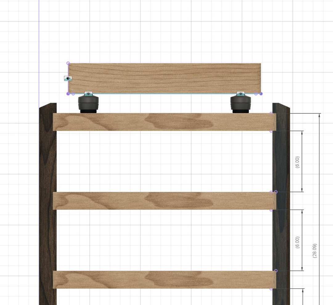 Reserved for Customer: TERRA 3" Thick Black LImba Platform