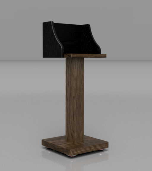 Reserved for Customer: 4-Shelf Contour Audio Rack and 2 Custom Speaker Stands
