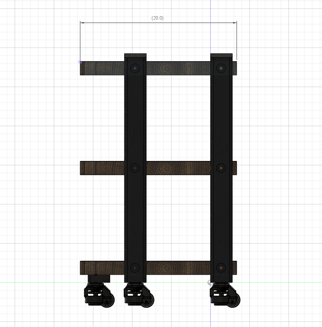Reserved for Customer: 3 ECHELON HD Audio Racks – Walnut Shelves & Black Ash Legs