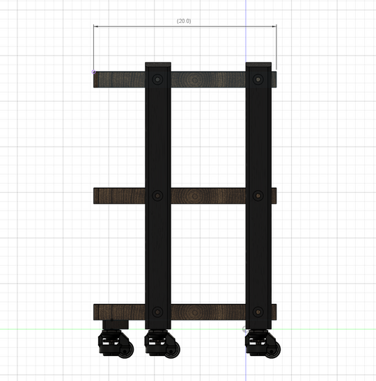 Reserved for Customer: 3 ECHELON HD Audio Racks – Walnut Shelves & Black Ash Legs