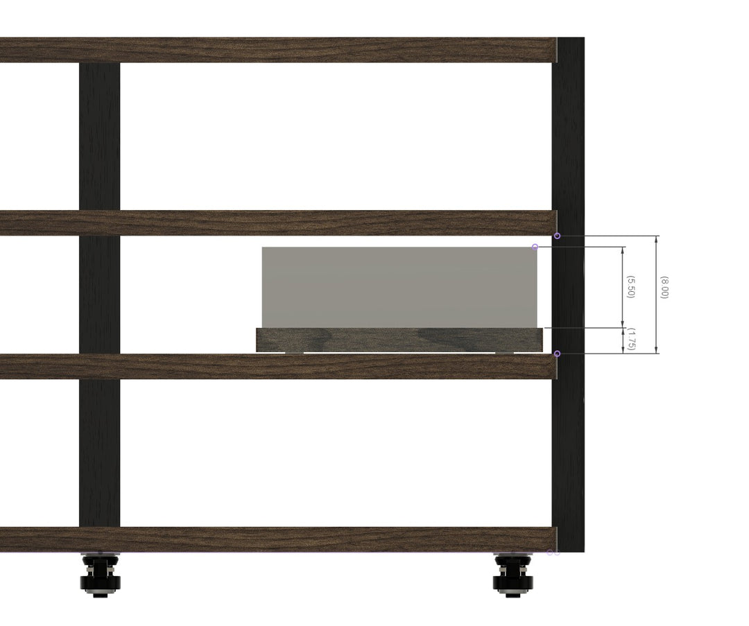 Reserved for Customer: 4-Shelf 62-inch ECHELON HD Audio Rack