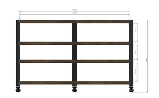 Reserved for Customer: 4-Shelf 62-inch ECHELON HD Audio Rack